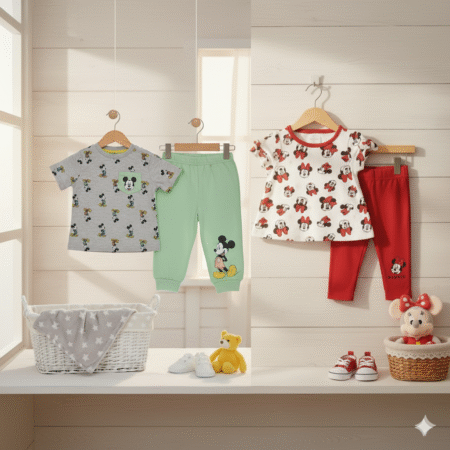 0-6 years Baby Half Sleeves Shirt Pajama 2pcs Set