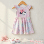 Disney-Baby-Junior-Branded-Minnie-Girls-colorful-Casual-Frock