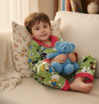 1-7 years Minnie Mouse Parrot Green full Sleeves Collar Shirt and Trouser Sleeping Dress