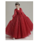 Girl-Long-Shiny-Stars-Embelissed-Body-Cuff-Sleeves-Long-Wine-Red-Gown-12.jpg