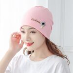 Pink English five-pointed star pile hat