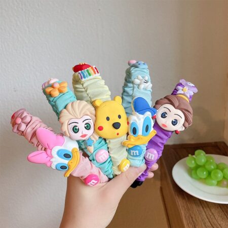 Children's Cute Fabric Pleated Cartoon Headband