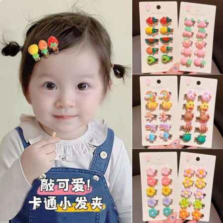 10 pcs Infants and Toddlers Cartoon Cute Small Clips