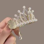 B Golden Crown rhinestones & Pearls