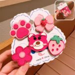 1# Dark Pink Bear Set