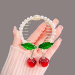 Versatile Cherry Hair Ponytail Clip Buckle