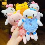 Cartoon Plush Soft Hair Band Children's Toy Pony Tail Rubber Band