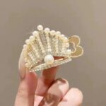 A Gold Crown Rhinestone and Beads