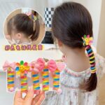 Rainbow Children's Curly Cute Cartoon Colorful Phone Cord Hair Band
