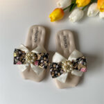 Floral Big Bow Soft Slipper (11)