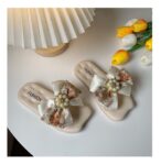 Floral Big Bow Soft Slipper (11)