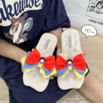 Snow White 3 Ribbon Bow Soft Slipper (24)