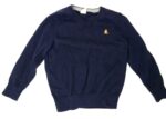 2 Year Golden Bear Embroidery Navy Blue Wool Full Sleeves Sweater