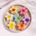 Simple High-End 5 Patel Flower Hair Grabber 6cm