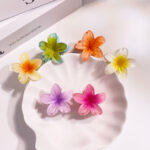Simple High-End 5 Patel Flower Hair Grabber 4cm
