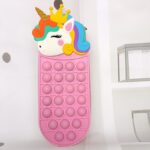 Pink Unicorn Pop up Pouches With Long Ribbon Strap
