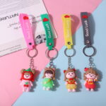 Soft Silicon Baby Doll Band Key Chain