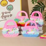 Flying Unicorn  Pop Fidget Big Hand Bag Of Silicon with Long Ribbon Strap