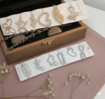 6 Piece Sparkling Crystal Rhinestone Metal Hair Clips Set