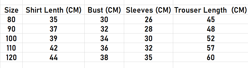 size chart 3d cap dress