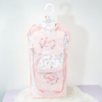 Girl Embroidered Floral Clothing 6 Pieces Organic Cotton Spring Gift Starter Set