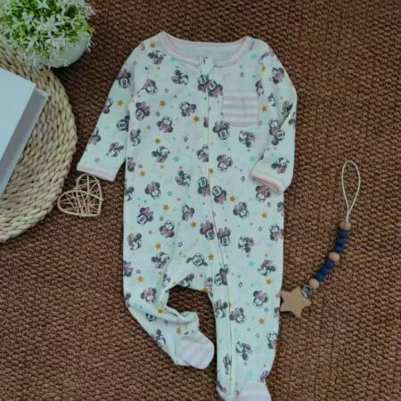 0-9 Months 100 % Organic Cotton Disnep baby Minnie Printed Romper
