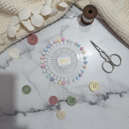 Pastel Blossom Hijab Pins 30pc Wheel Set