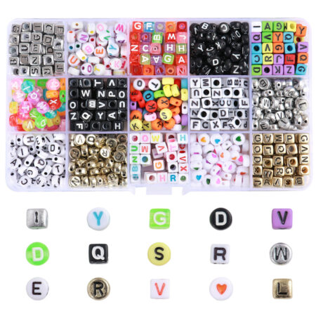 DIY Jewelry Making Letters Beads Box for Kids & Crafts