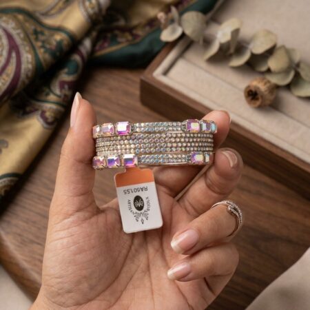 Luxury Crystal Studded Bangle Set