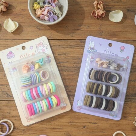 Pastel & Neutral Hair Accessory Sets - 40+ Piece