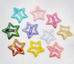 10 Pcs Children's Five-Pointed Star Glitter Metal Hairpins