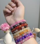 Radiant Crackle-Glass Beads Bracelet