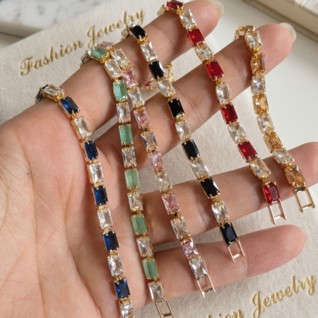 Premium Baguette Stone Tennis Bracelet