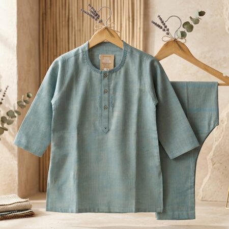 1-4 Year Boys' Premium Embroidered Kurta Set (2-Piece)