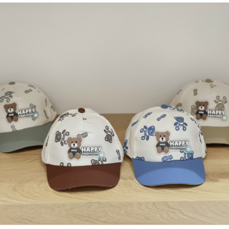 1-4 year Bear Cartoon Happy Feshion Cap Sun Protection Four Seasons