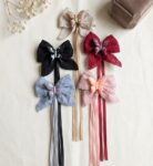 Butterfly Lace Long Ribbon Hair Clips