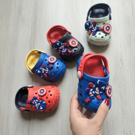 2-5 years Soft Comfortable Marvel Captain Clogs