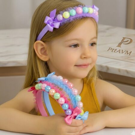 Pearl & Tulle Princess Headband Set