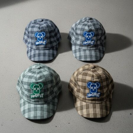 1-3 year Check HolyFat Cartoon Cap Sun Protection Four Seasons