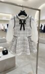Black white tweed frock