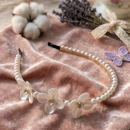 Pearl Flower Hair Band for Girls
