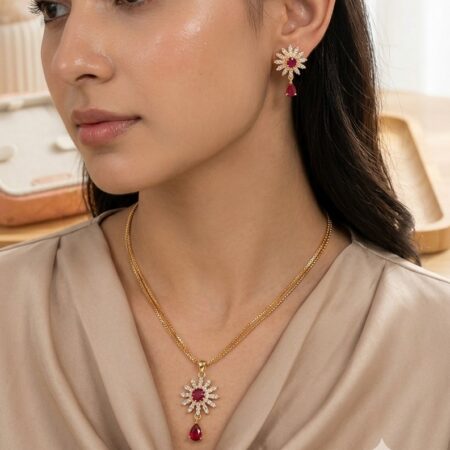 Elegant Sunflower Jewelry Set
