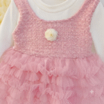 ruffle tweed frock