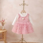 ruffle tweed frock