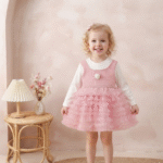 ruffle tweed frock