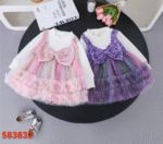 velvet bow frock