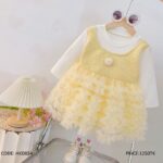ruffle tweed frock