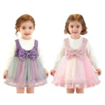 velvet bow frock