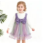 velvet bow frock
