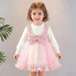 velvet bow frock